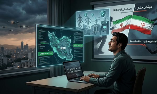 رفع محدودیت اینترنت و تلاش برای دوقطبی‌سازی در شرایط جنگی