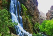 آب سفید؛ عروس آبشارهای ایران در الیگودرز+تصویر