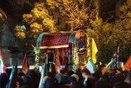 مراسم وداع با پیکر شهید امیر محمد احمدی در الیگودرز برگزار شد +تصویر